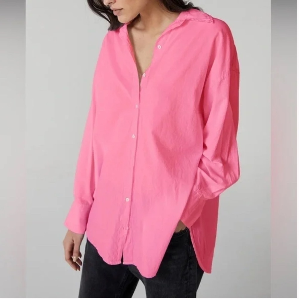 Anthropologie Velvet by Graham & Spencer pink blouse, XS. G953